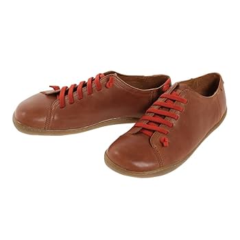 CAMPER カンペール　レザー　スニーカー　ペウカミ　革靴　24.5 ブラウン カンペール CAMPER JUNCTION RUNNER / レザースニーカー
